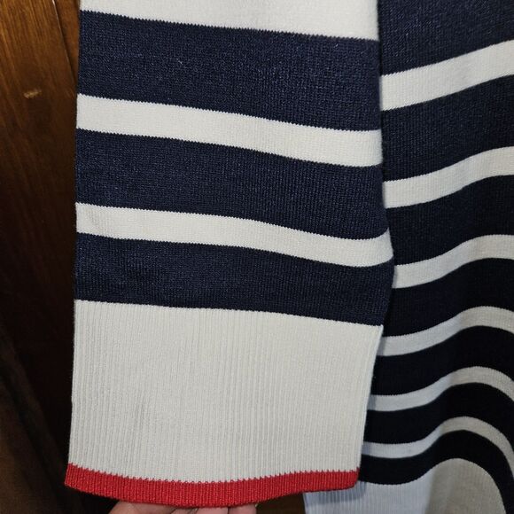NWT Dokotoo Striped Polo Sweater Dress M Coastal Preppy Old Money Aesthetic - Picture 10 of 10